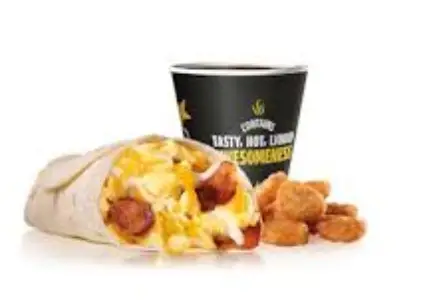 Bacon, Egg and Cheese Burrito Combo