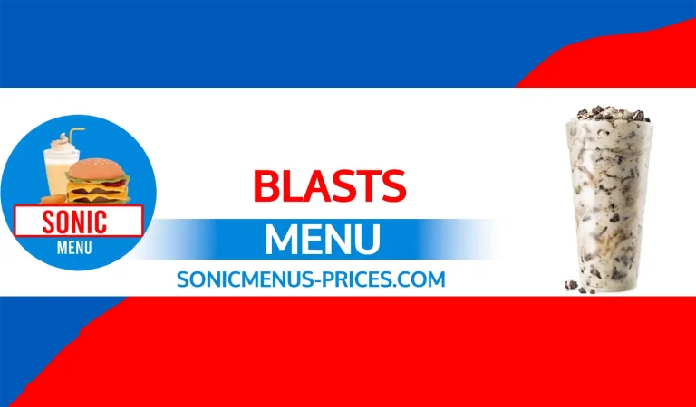 Sonic Blast Menu 2025