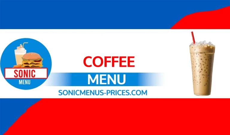 Sonic Coffee Menu