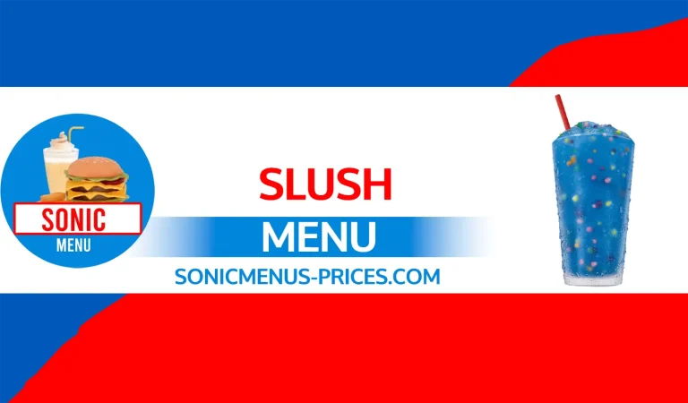 Sonic Slush Menus